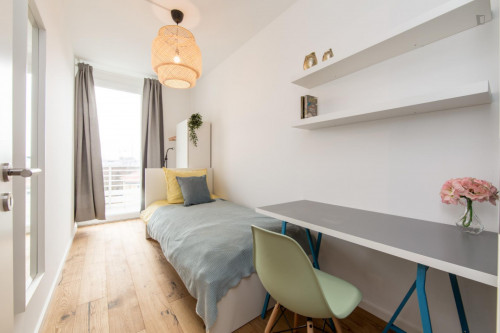  Single Bedroom, With Balcony, In 4-Bedroom Apartment  -  Single bedroom, with balcony, in 4-bedroom apartment  - Gallery -  1