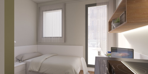  Individual Large Room With Private Terrace  -  Xior Paseo de Gracia  - Gallery -  2