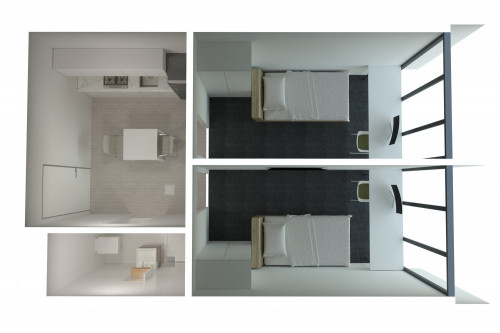  2 Bedroom Apartment - Regular Bedroom  -  UniLodge Victoria University  - Gallery -  2