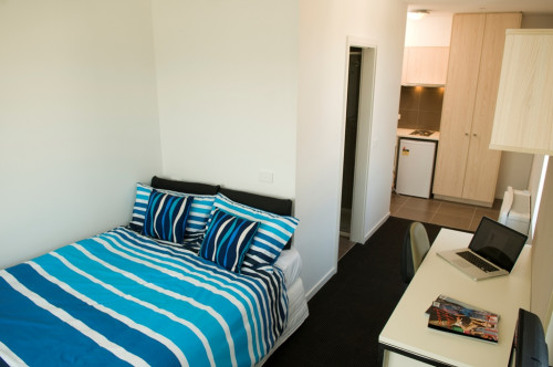  Studio Apartment Balcony - Double Bed  -  Student Living on Cobden  - Gallery -  1