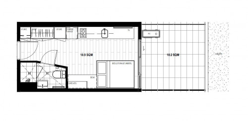 Studio Courtyard Apartment - 3