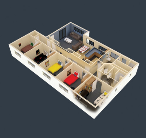  5 Bedroom Apartment South Double  -  Murdoch University Village  - Gallery -  2