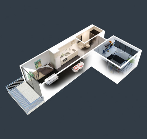  1 Bedroom Apartment North  -  Murdoch University Village  - Gallery -  1