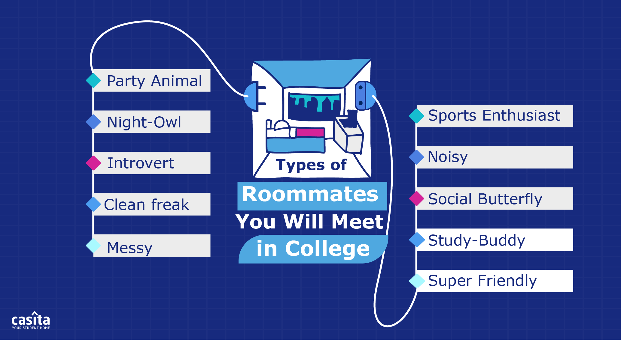 Types Of Roommates You Will Meet In College 